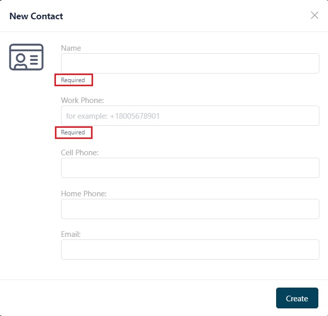 Create contact