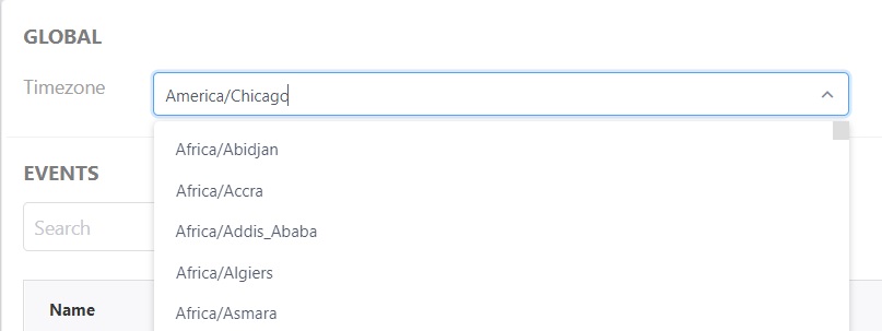 Global Timezone