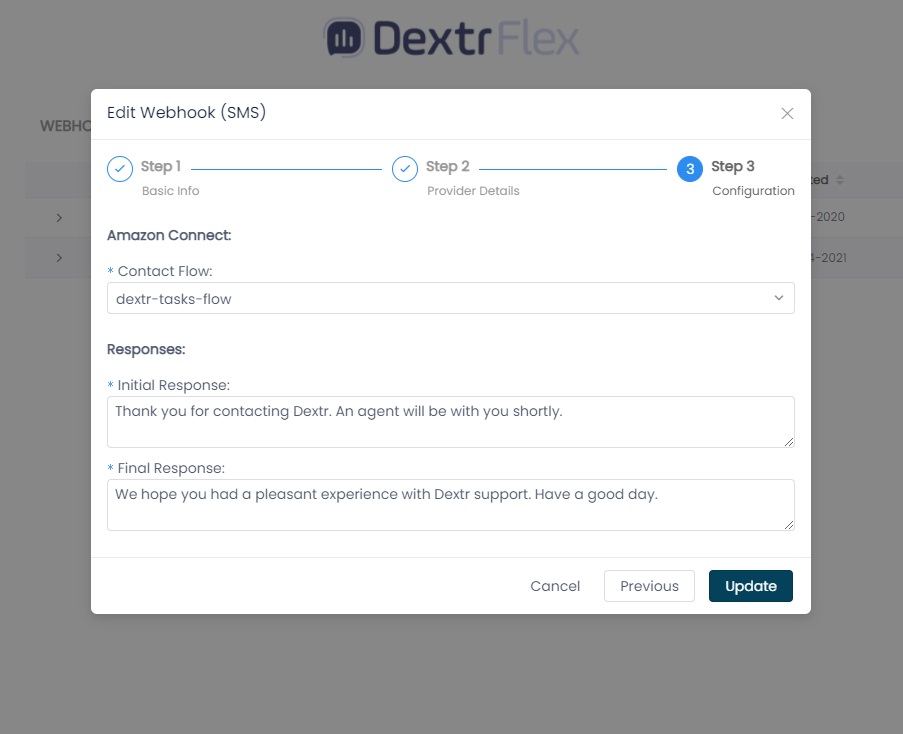 Webhooks Configuration