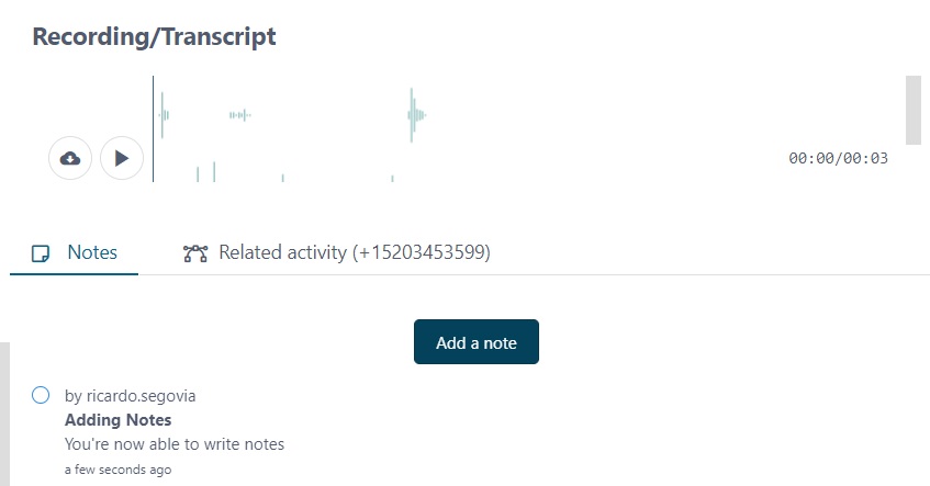 Activity Notes